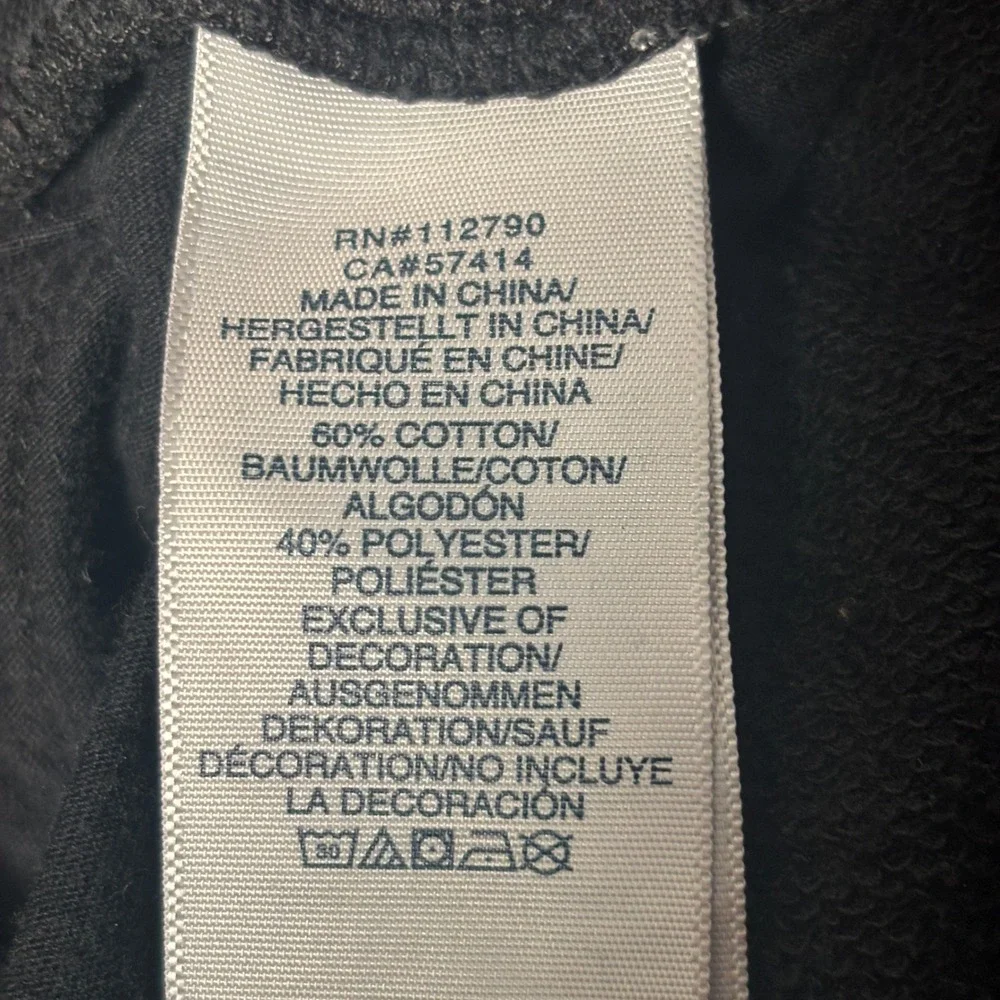 True Religion Men's Large‎ Black Classic Logo Jogger Sweatpants